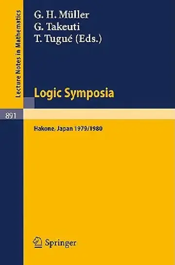 Cover of Logic Symposia, Hakone, 1979, 1980