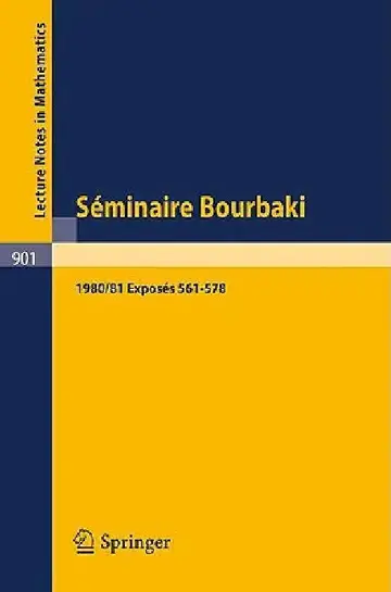Cover of Séminaire Bourbaki