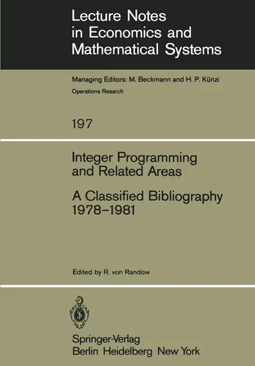 Cover of Integer Programming and Related Areas