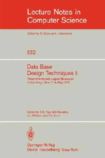 Cover of Data Base Design Techniques I