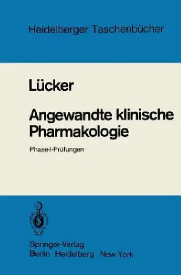 Cover of Angewandte Klinische Pharmakologie