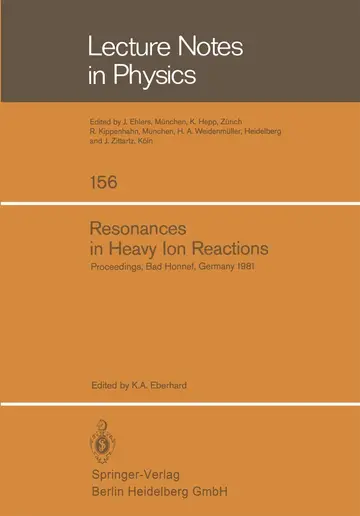 Cover of Resonances in Heavy Ion Reactions