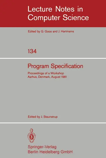Cover of Program Specification