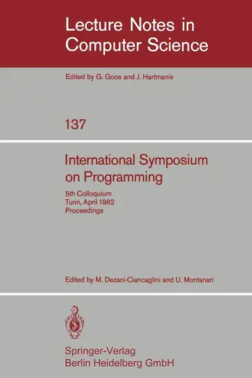 Cover of International Symposium on Programming
