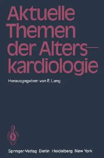 Cover of Aktuelle Themen Der Alterskardiologie
