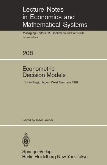 Cover of Econometric Decision Models