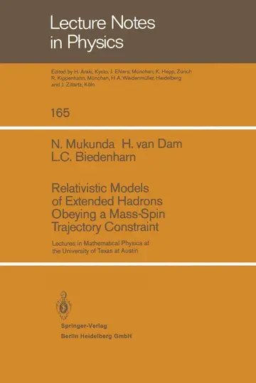 Cover of Relativistic Models of Extended Hadrons Obeying a Mass-spin Trajectory Constraint