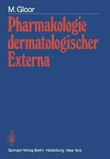 Cover of Pharmakologie Dermatologischer Externa