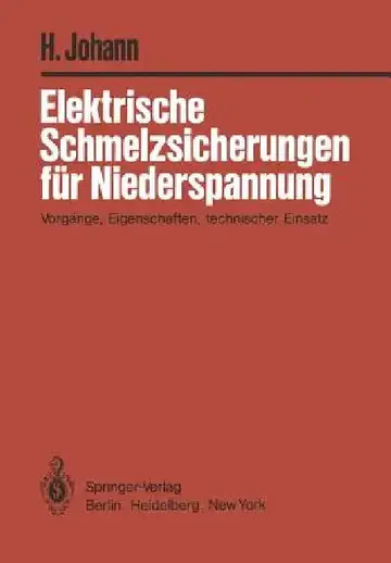 Cover of Elektrische Schmelzsicherungen Für Niederspannung