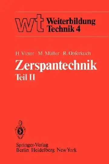 Cover of Zerspantechnik