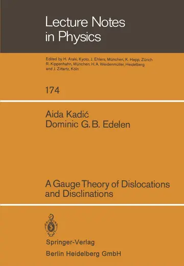 Cover of A Gauge Theory of Dislocations and Disclinations