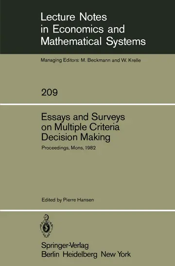 Cover of Essays and Surveys on Multiple Criteria Decision Making