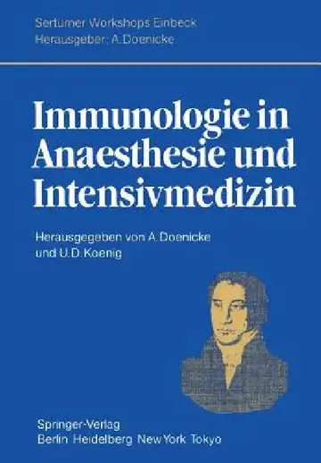 Cover of Immunologie in Anaesthesie Und Intensivmedizin