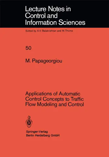 Cover of Applications of Automatic Control Concepts to Traffic Flow Modeling and Control