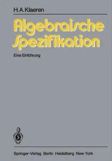 Cover of Algebraische Spezifikation