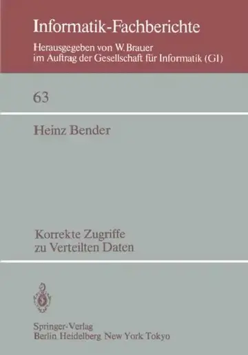 Cover of Korrekte Zugriffe Zu Verteilten Daten