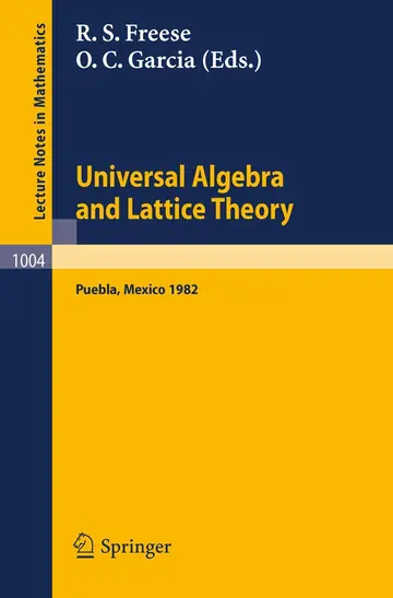 Cover of Universal Algebra and Lattice Theory