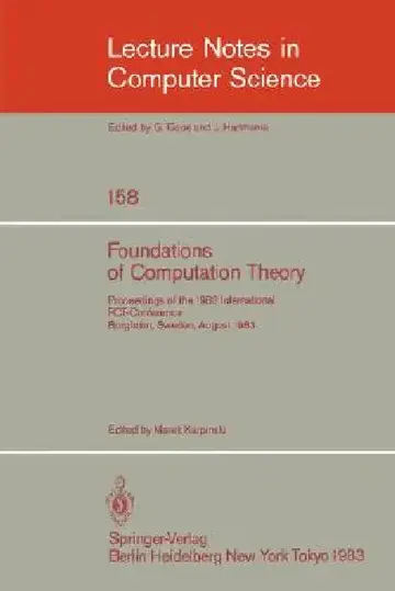 Cover of Foundations of Computation Theory