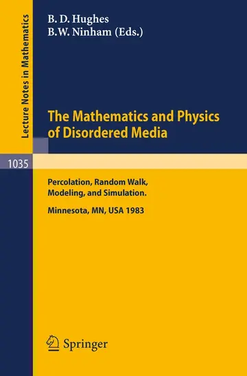 Cover of The Mathematics and Physics of Disordered Media