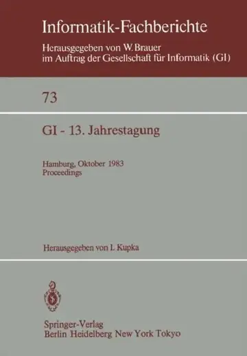 Cover of GI -- 13. Jahrestagung