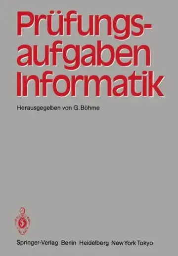 Cover of Prüfungsaufgaben Informatik