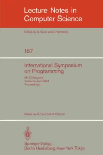 Cover of International Symposium on Programming