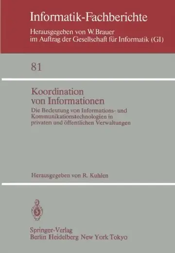 Cover of Koordination Von Informationen