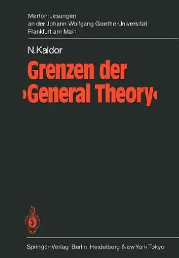 Cover of Grenzen Der 'General Theory'
