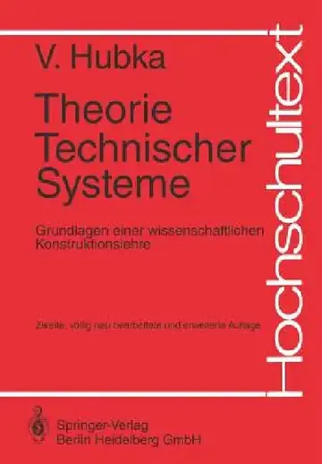 Cover of Theorie Technischer Systeme