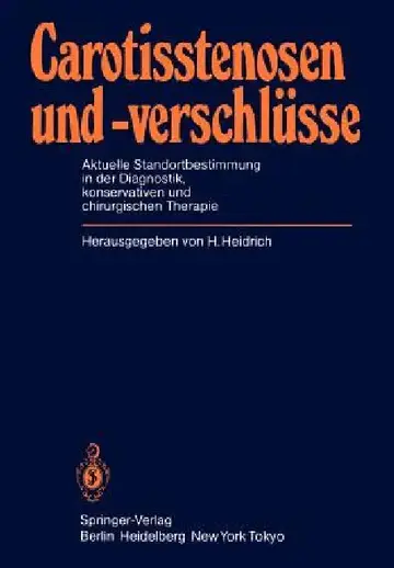 Cover of Carotisstenosen Und -Verschlüsse