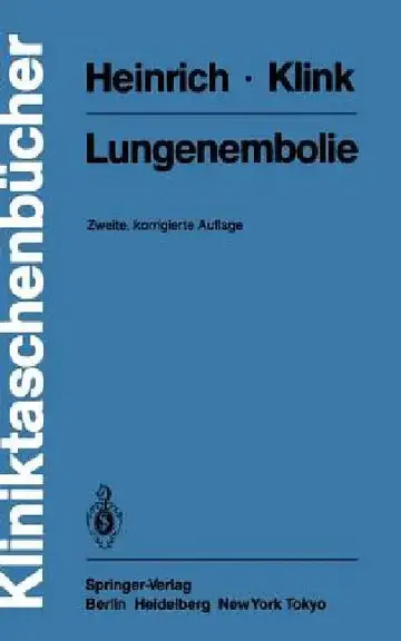 Cover of Lungenembolie