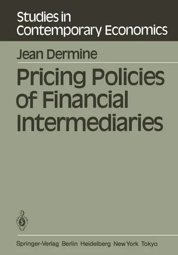 Cover of Pricing Policies of Financial Intermediaries