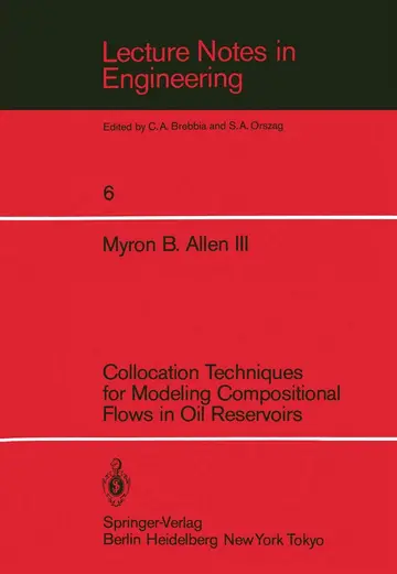 Cover of Collocation Techniques for Modeling Compositional Flows in Oil Reservoirs