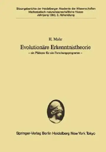 Cover of Evolutionäre Erkenntnistheorie