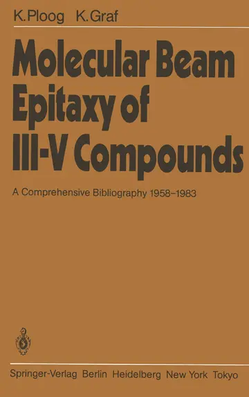 Cover of Molecular Beam Epitaxy of III–V Compounds