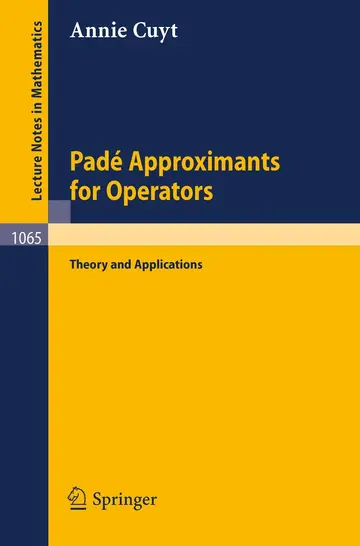 Cover of Pade Approximants for Operators