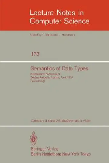Cover of Semantics of Data Types