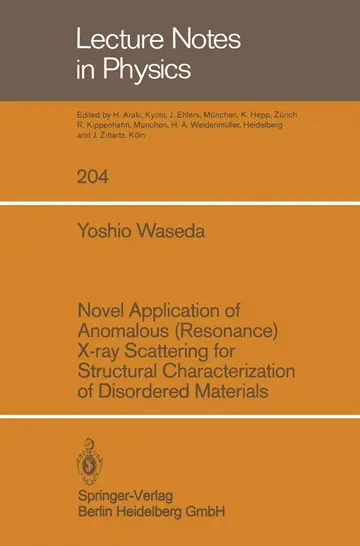 Cover of Novel Application of Anomalous Resonance X-ray Scattering for Structural Characterization of Disordered Materials