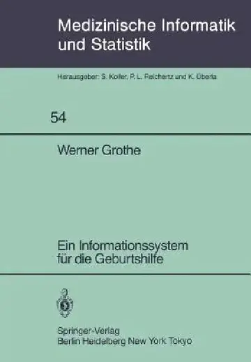 Cover of Ein Informationssystem Für Die Geburtshilfe