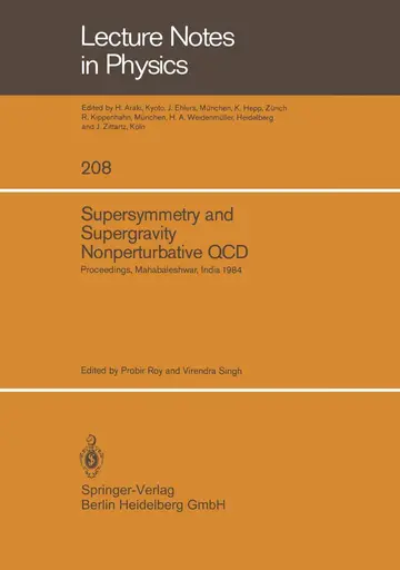 Cover of Supersymmetry and Supergravity Nonperturbative Qcd