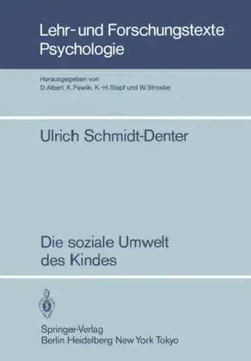 Cover of Die Soziale Umwelt Des Kindes