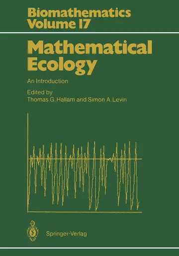Cover of Mathematical Ecology