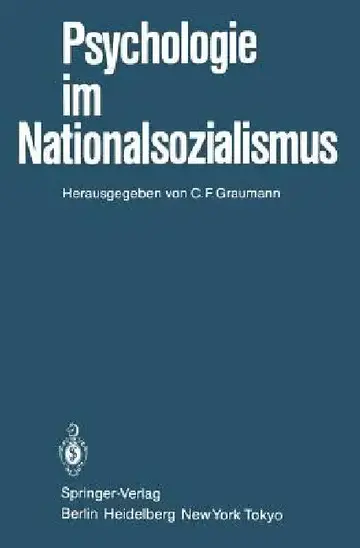 Cover of Psychologie Im Nationalsozialismus