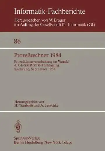 Cover of Prozeßrechner 1984