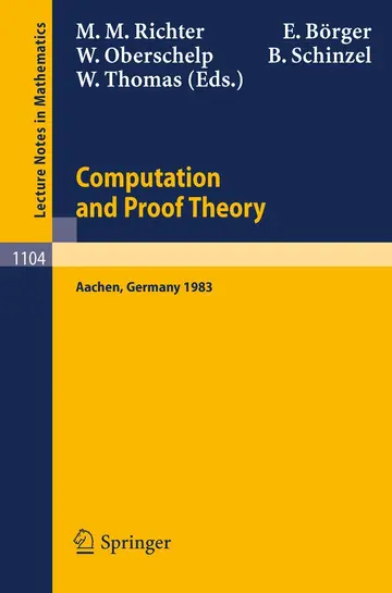 Cover of Proceedings of the Logic Colloquium. Held in Aachen, July 18-23, 1983