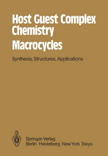 Cover of Host Guest Complex Chemistry Macrocycles
