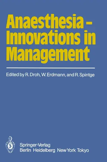 Cover of Anaesthesia - Innovations in Management