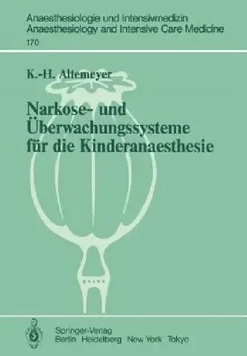 Cover of Narkose- Und Überwachungssysteme Für Die Kinderanaesthesie