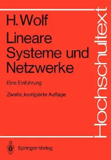 Cover of Lineare Systeme Und Netzwerke