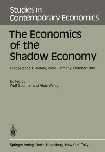 Cover of The Economics of the Shadow Economy